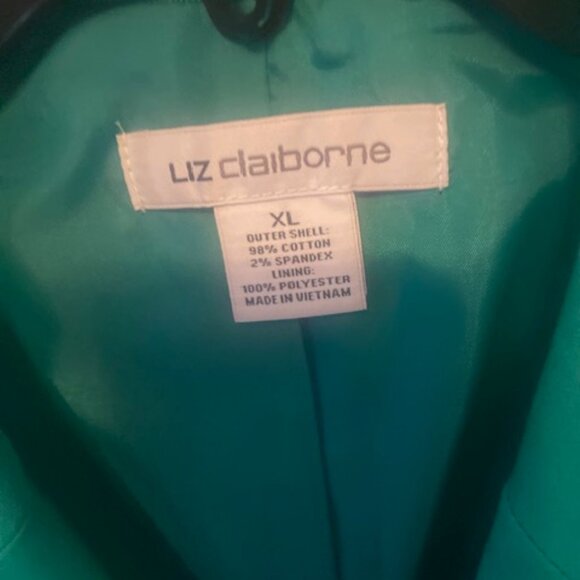 Liz Claiborne Green Blazer/Jacket, size XL - Picture 3 of 5
